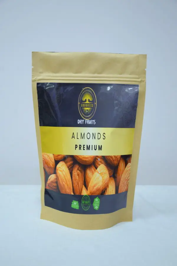 Goodness India Premium Almonds – Fresh, crunchy, and nutrient-rich dry fruits for a healthy lifestyle.